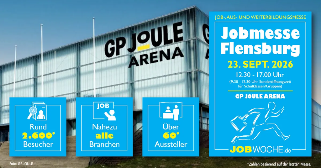 Jobmesse Flensburg am 23. September 2026